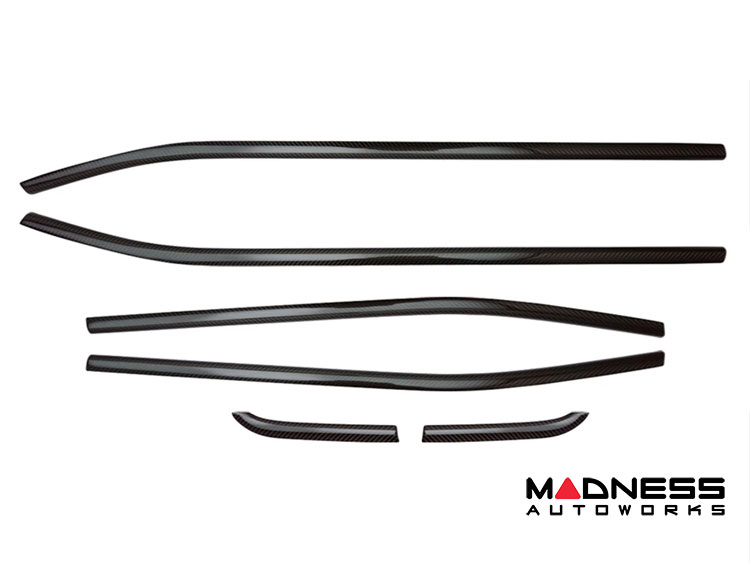 Jeep Renegade Door Trim - Side Window Molding Kit - Carbon Fiber 